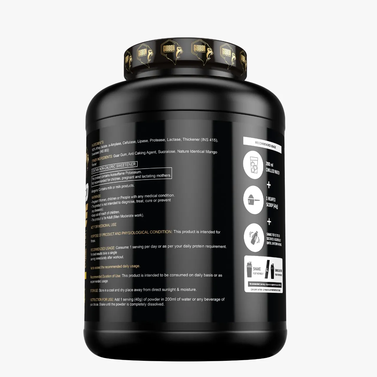 Gibbon Ripped Isolate Protein Powder | Ultimate Fat-Burning Fusion