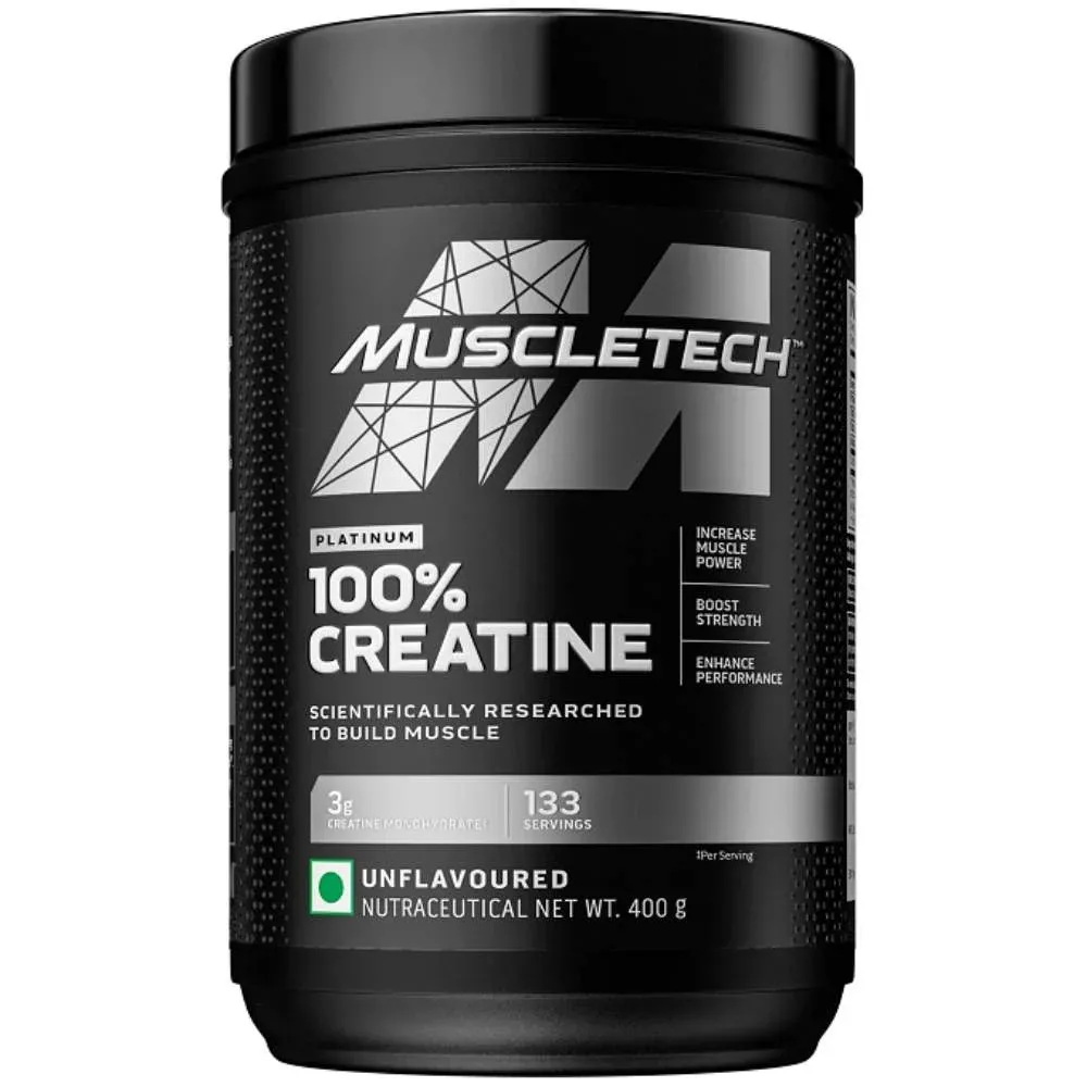 MuscleTech Platinum 100% Creatine 250 g, Unflavoured 83 Servings
